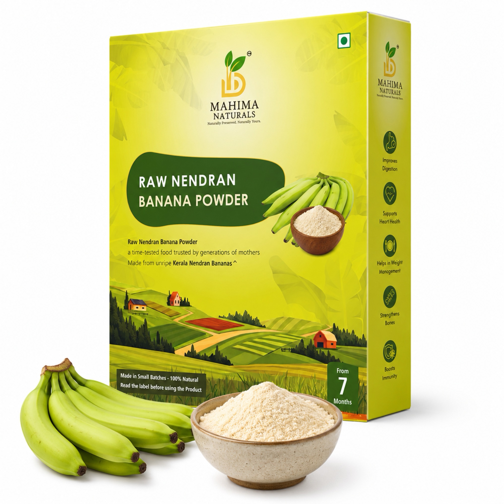 Raw Nendran Banana Powder