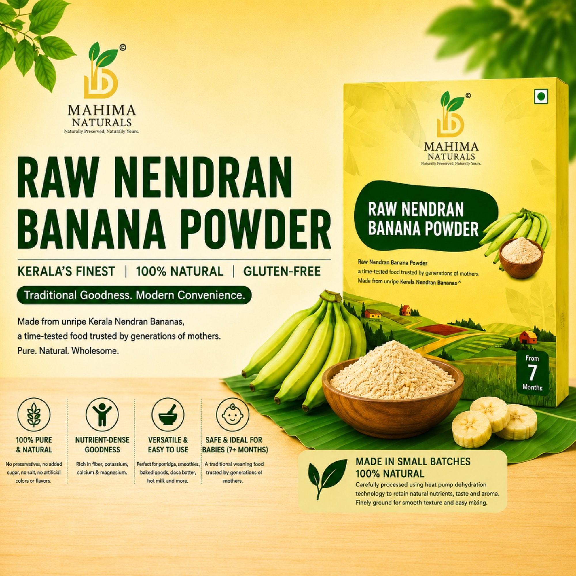 Raw Nendran Banana Powder - Image 2