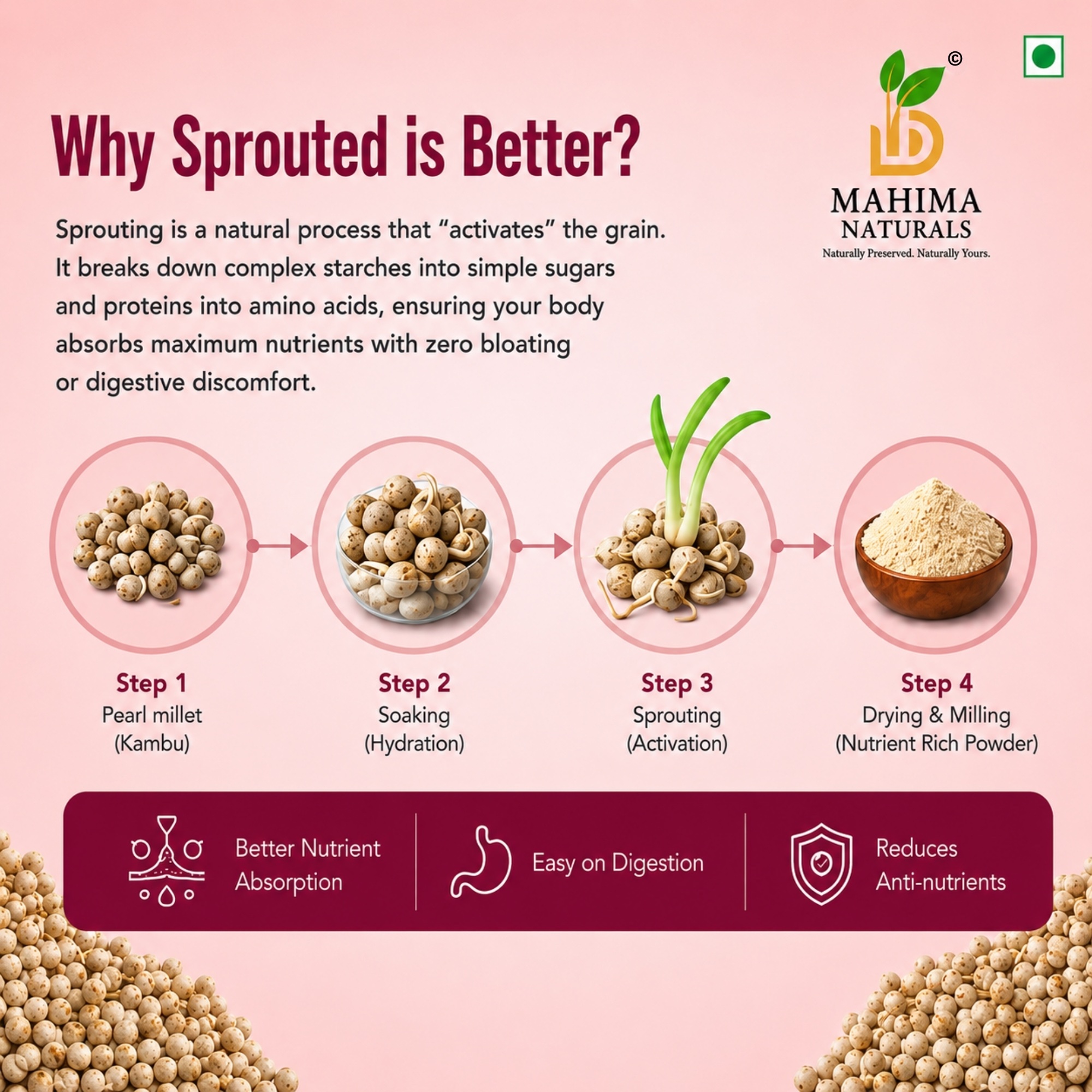 Sprouted Kambu Powder - Image 3